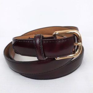 Italian Split Cowhide Belt, mens Size 48 / 120. Brown Formal Work
